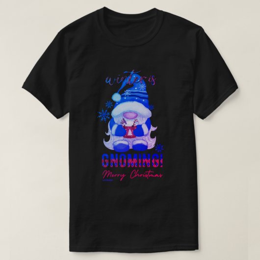 WINTER IS GNOMISCH GNOMISCH KERNCENome T-shirt (Design voorkant)
