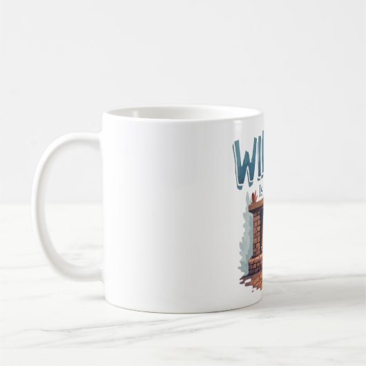 Winter Is Here Fireplace Mug – Cozy Fire Design Koffiemok (Links)
