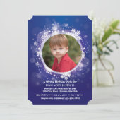 Winter is hier Fotouitnodiging Kaart (Staand voorkant)