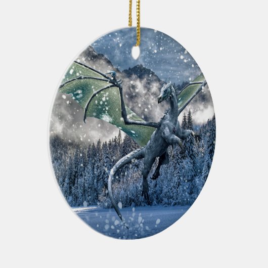 Winter is hier keramisch ornament (Rechts)