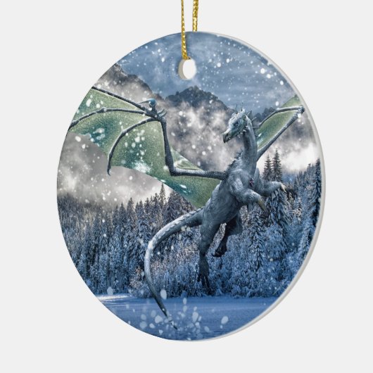 Winter is hier keramisch ornament (Links)