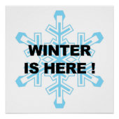 Winter is hier, Liberal Snowflake Perfect Poster (Voorkant)
