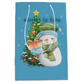 Winter is hier medium cadeauzakje (Voorkant)