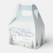 Winter is koud buiten Baby shower dank u Bedankdoosjes (Achterkant)