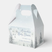 Winter is koud buiten Baby shower dank u Bedankdoosjes (Voorkant Zijde)