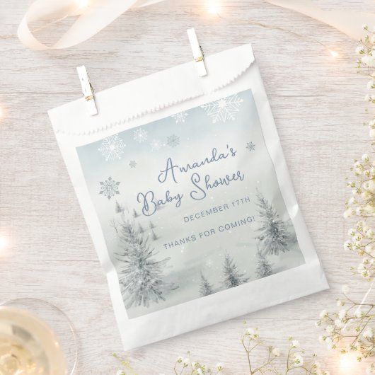 Winter is koud buiten Boy Baby shower Dank u Bedankzakje (Geknipt)