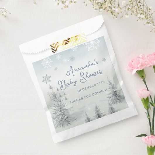 Winter is koud buiten Boy Baby shower Dank u Bedankzakje (Gezegeld)