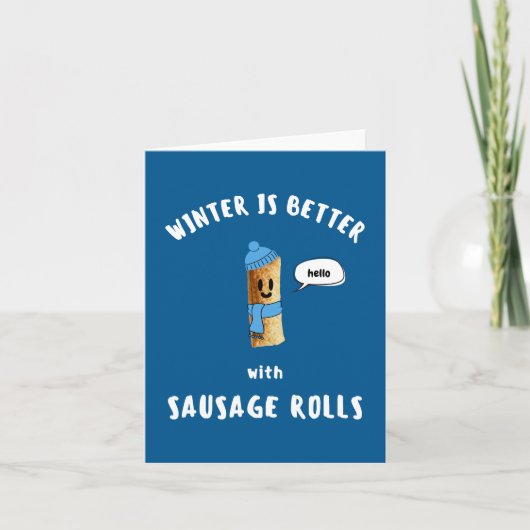 WINTER IS LEUKER MET ROLLEN WORST FEESTDAGEN KAART (Voorkant)