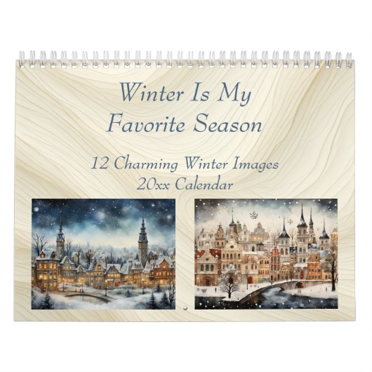 Winter is mijn favoriete seizoen kalender (Hoes)