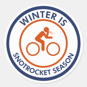 Winter is Snot Rocket Season Cycling Ronde Sticker