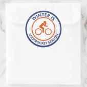Winter is Snot Rocket Season Cycling Ronde Sticker (Tas)