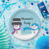 Winter is Snowy: Papieren Bordje (Feest)