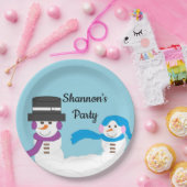 Winter is Snowy: Papieren Bordje (Feest)