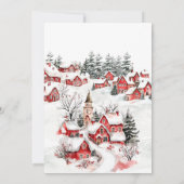 Winter It Take a Village Baby Shower Kaart (Achterkant)