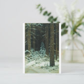 WINTER Ivan Shishkin 1883 Feestdagenkaart (Staand voorkant)