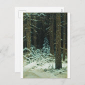 WINTER Ivan Shishkin 1883 Feestdagenkaart (Voorkant / Achterkant)