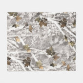 Winter jacht camouflage look fleece deken (Voorkant (Horizontaal))