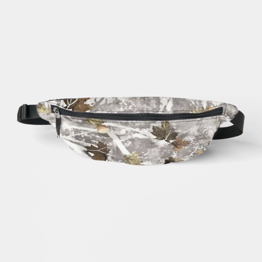 Winter jacht camouflage look heuptasje (Voorkant)