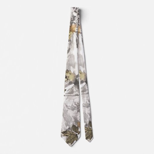 Winter jacht camouflage look stropdas (Voorkant)