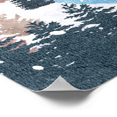 Winter Jacht Vos Poster (Hoek)