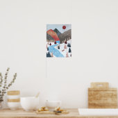 Winter Jacht Vos Poster (Keuken)