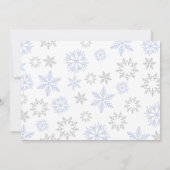 Winter Jongen 2e Verjaardag Foto uitnodiging (Achterkant)