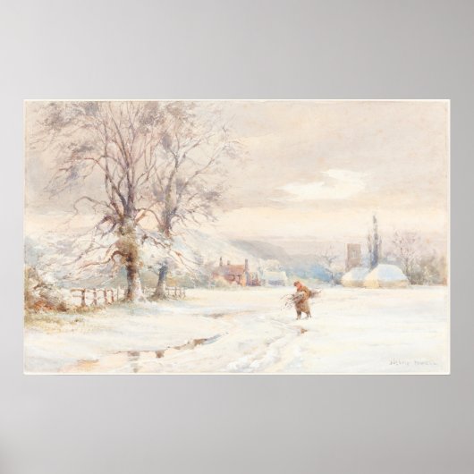 Winter - Joseph Rubens Powell Fine Art Poster (Voorkant)