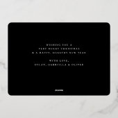 Winter Joy Arch Foto Folie Feestdagenkaart (Achterkant)