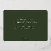 Winter Joy Arch Foto Folie Feestdagenkaart (Achterkant)