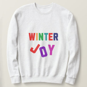 Winter Joy - Gezellige kleurrijke letters Trui