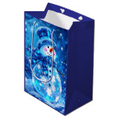 Winter Joy Gift Bag Medium Cadeauzakje (Voorkant Gekanteld)