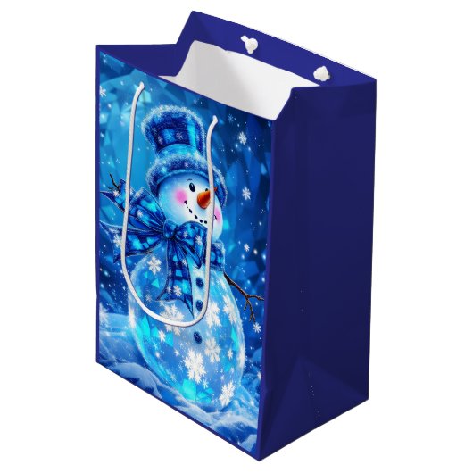 Winter Joy Gift Bag Medium Cadeauzakje (Voorkant Gekanteld)
