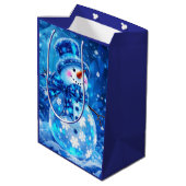 Winter Joy Gift Bag Medium Cadeauzakje (Achterkant Gekanteld)