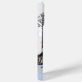 Winter Joy - Kat met sjaal Berkenbomen Kardinalen Case-Mate iPhone Case (Achterkant / Rechts)