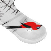 Winter Joy - Kat met sjaal Berkenbomen Kardinalen Snijplank (Hoek)