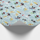 WINTER JOY Mirabelle de boston-doodsbang. Cadeaupapier (Hoek)