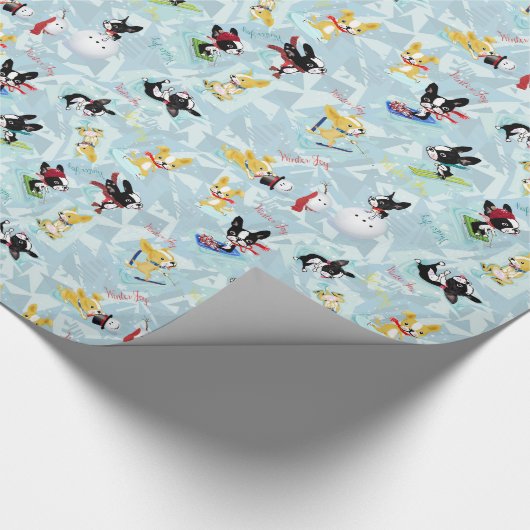 WINTER JOY Mirabelle de boston-doodsbang. Cadeaupapier (Hoek)