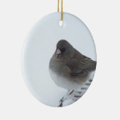 Winter Junco Keramisch Ornament (Rechts)