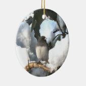 Winter Junco Keramisch Ornament (Rechts)