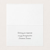 Winter Junco - Wens je geluk en vreugde Kaart (Binnenkant ongevouwen)