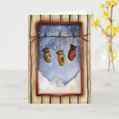 Winter Kaart (Gele Bloem)