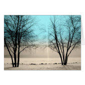 WINTER KAART: Lake Harriet, "Dusk", Mpls, MN_ (Voorkant Horizontaal)