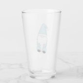 Winter Kabouter Bierglas Glas (Achterkant)