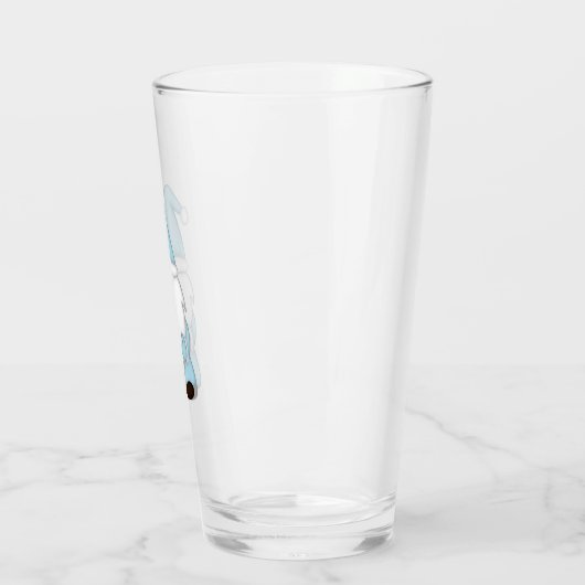 Winter Kabouter Bierglas Glas (Links)