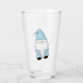 Winter Kabouter Bierglas Glas (Voorkant)