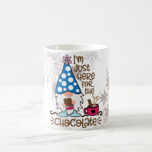 Winter Kabouter Ik Ben Hier Gewoon Voor De Chocola Koffiemok