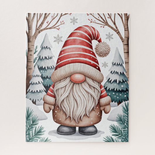 Winter Kabouter Puzzel (Verticaal)