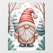 Winter Kabouter Ruitstickers Raamsticker (Vel)