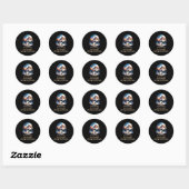 Winter Kamperen Hob Ronde Sticker (Vel)