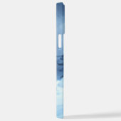 Winter kamperen in een besneeuwd bos iPhone hoesje (Rechterkant)